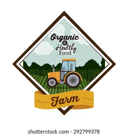 Farm food digital design, vector illustration 10 eps graphic