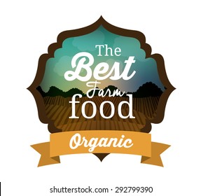 Farm food digital design, vector illustration 10 eps graphic