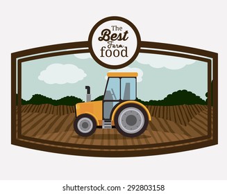 Farm food digital design, vector illustration 10 eps graphic