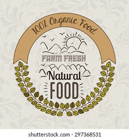 Farm Food digital design, vector illustration eps 10