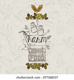 Farm Food digital design, vector illustration eps 10