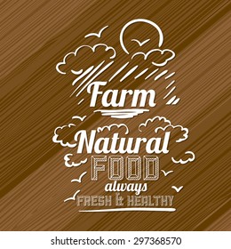 Farm Food digital design, vector illustration eps 10