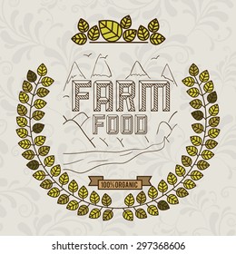 Farm Food digital design, vector illustration eps 10