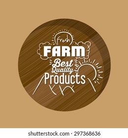 Farm Food digital design, vector illustration eps 10