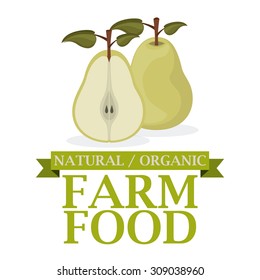Farm Food  digital design, vector illustration eps 10