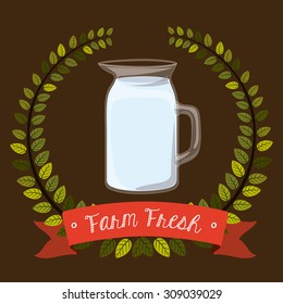 Farm Food  digital design, vector illustration eps 10