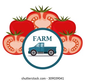 Farm Food  digital design, vector illustration eps 10