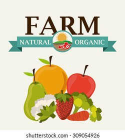 Farm Food digital design, vector illustration eps 10