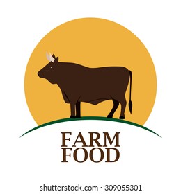 Farm Food digital design, vector illustration eps 10