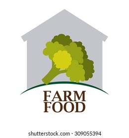 Farm Food digital design, vector illustration eps 10