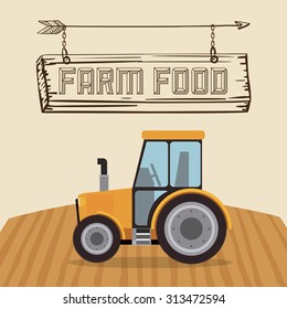 Farm Food digital design, vector illustration eps 10