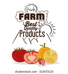 Farm Food digital design, vector illustration eps 10