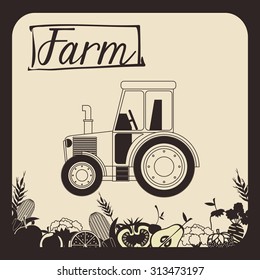 Farm Food digital design, vector illustration eps 10