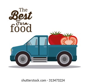 Farm Food digital design, vector illustration eps 10