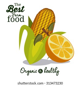 Farm Food digital design, vector illustration eps 10