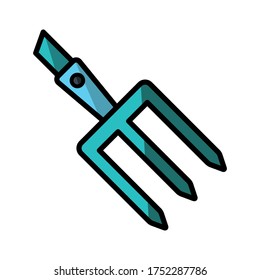 farm fork icon design vector template