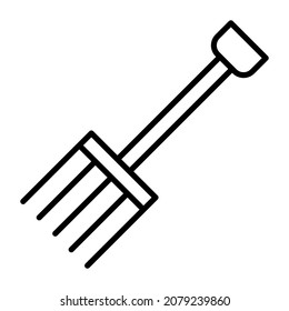 Farm Fork icon vector image. Can also be used for web apps, mobile apps and print media.