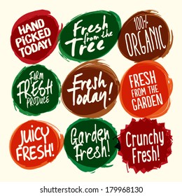 Farm Fresh Badge Set