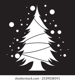 Farm Fresh CHRISTMAS tree vector files. Farmhouse decor. Isolated on transparent background.