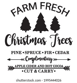 farm fresh christmas trees logo inspirational positive quotes, motivational, typography, lettering design