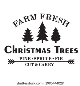 farm fresh christmas trees logo inspirational positive quotes, motivational, typography, lettering design