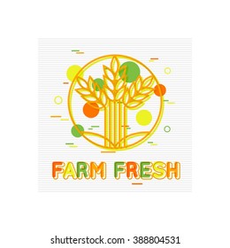 Farm Fresh Concept. Vector eps 10 format.