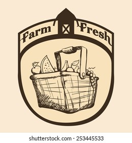 farm fresh design, vector illustration eps10 graphic 