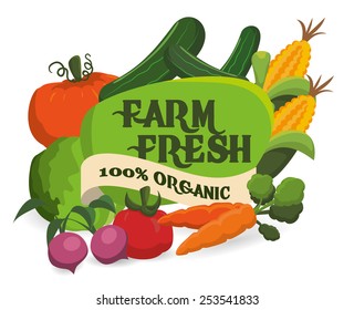 farm fresh design, vector illustration eps10 graphic 