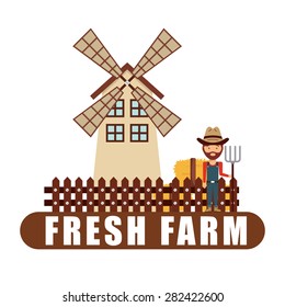 farm fresh design, vector illustration eps10 graphic 