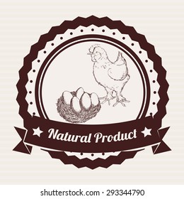 Farm Fresh digital design, vector illustration 10 eps graphic
