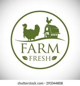Farm Fresh digital design, vector illustration 10 eps graphic