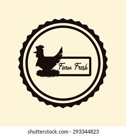 Farm Fresh digital design, vector illustration 10 eps graphic