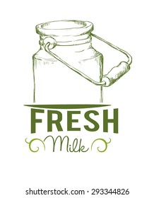 Farm Fresh digital design, vector illustration 10 eps graphic