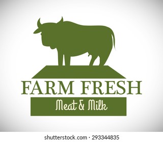 Farm Fresh digital design, vector illustration 10 eps graphic