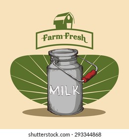 Farm Fresh digital design, vector illustration 10 eps graphic