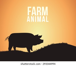 Farm Fresh digital design, vector illustration 10 eps graphic