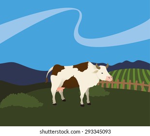 Farm Fresh digital design, vector illustration 10 eps graphic