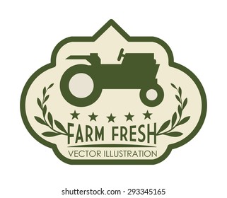 Farm Fresh digital design, vector illustration 10 eps graphic