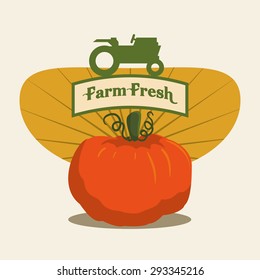 Farm Fresh digital design, vector illustration 10 eps graphic