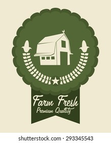 Farm Fresh digital design, vector illustration 10 eps graphic
