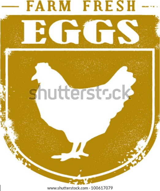 Farm Fresh Eggs Stock Vector (Royalty Free) 100617079