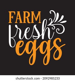 farm fresh eggs vector file