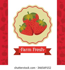 farm fresh food design, vector illustration eps10 graphic 