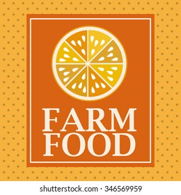 farm fresh food design, vector illustration eps10 graphic 