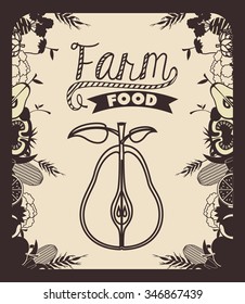 farm fresh food design, vector illustration eps10 graphic 