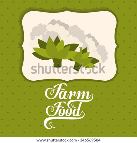 farm fresh food design, vector illustration eps10 graphic 