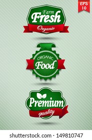 Farm fresh food label, badge or seal 