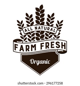 Farm Fresh Food Logo - All Natural - Organic