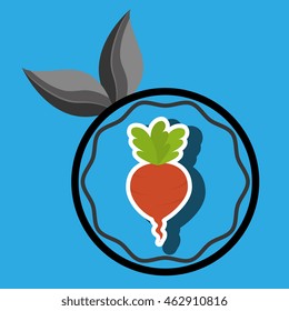 farm fresh food symbol vector ilustration graphic