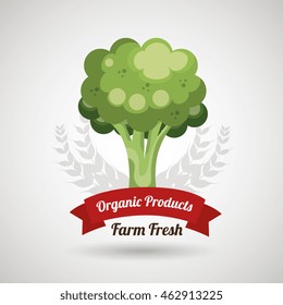 farm fresh food symbol vector ilustration graphic